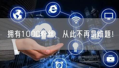 拥有1000粉丝，从此不再是难题！