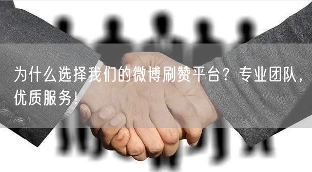 为什么选择我们的微博刷赞平台？专业团队，优质服务！