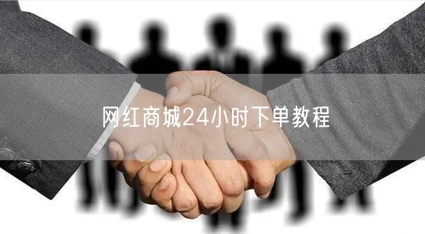 网红商城24小时下单教程