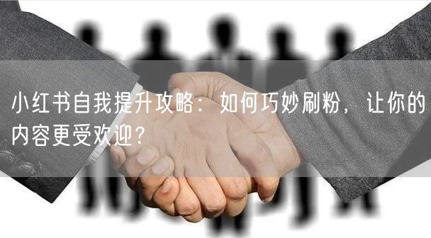 小红书自我提升攻略：如何巧妙刷粉，让你的内容更受欢迎？